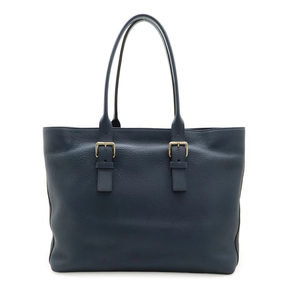 LOUIS VUITTON Cabas Voyage Tote Bag Shoulder Taurillon Leather Navy Blue